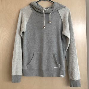 Grey cowl neck hoodie